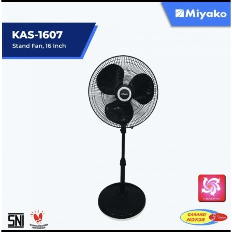 Kipas Angin Miyako KAS-1607 / Kipas Angin Miyako Standfan / Kipas Angin Miyako KAS 1607 / Kipas Angi