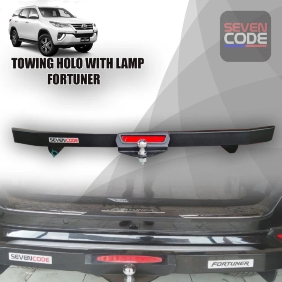 TOWING BELAKANG FORTUNER VRZ 2016 HOLO STYLE / PENGAMAN BUMPER BELAKANG FORTUNER VRZ 2016 HOLO STYLE