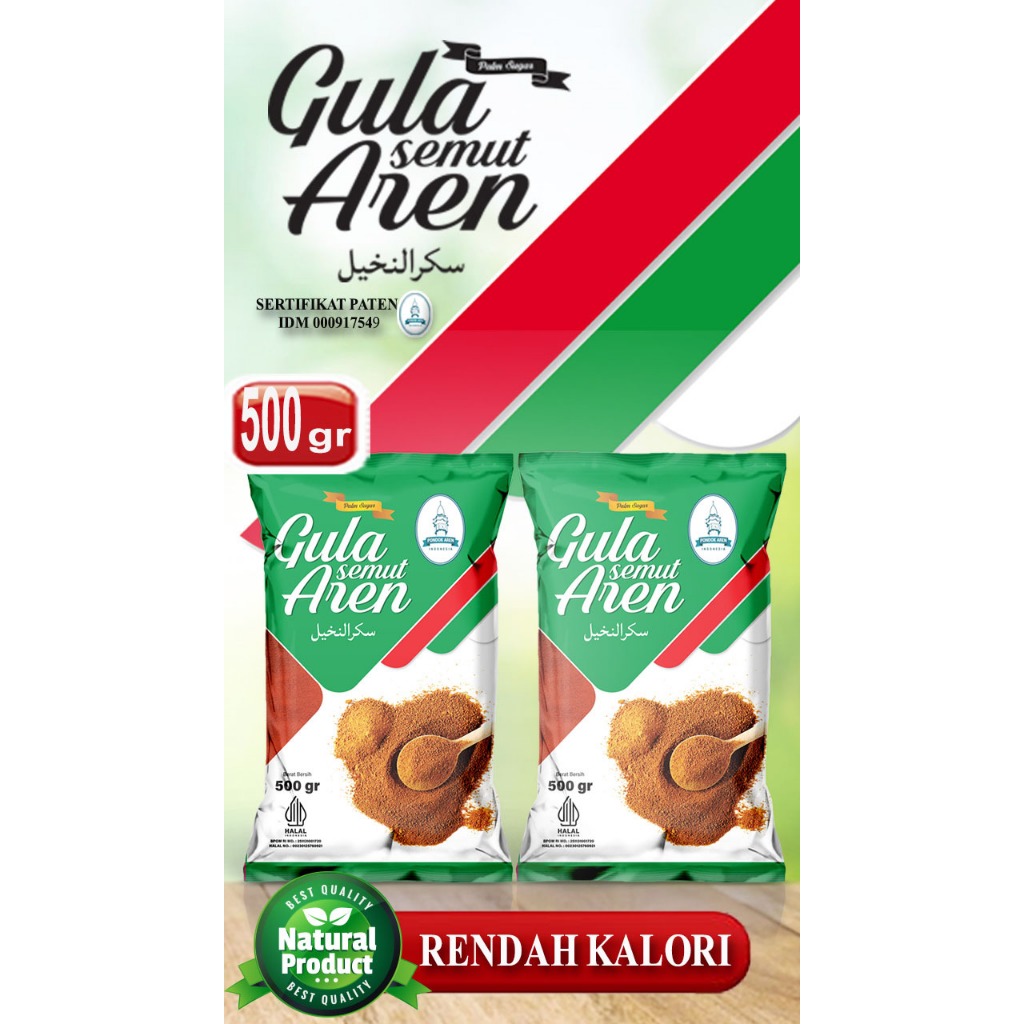 

Gula Aren Semut Murni100% Organik Grade A 500gr Pondok Aren Indonesia