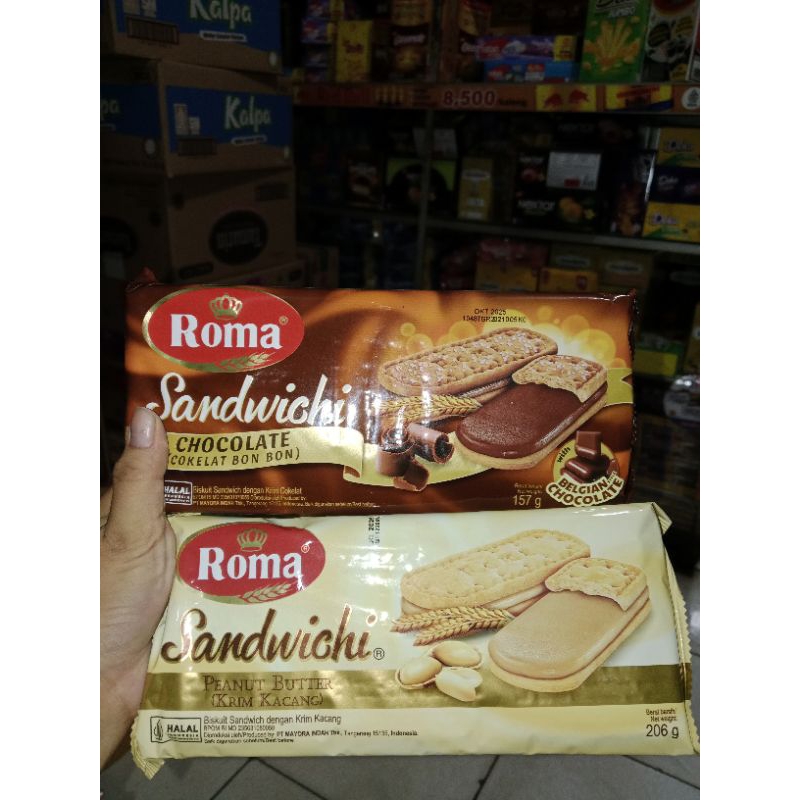 

Roma Sandwich chocolate/Peanut 206gr