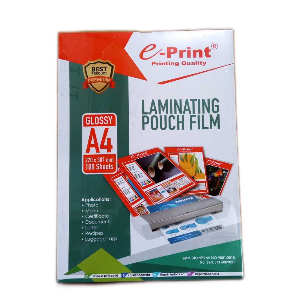 

PLASTIK LAMINATING A4 ISI 100 LEMBAR