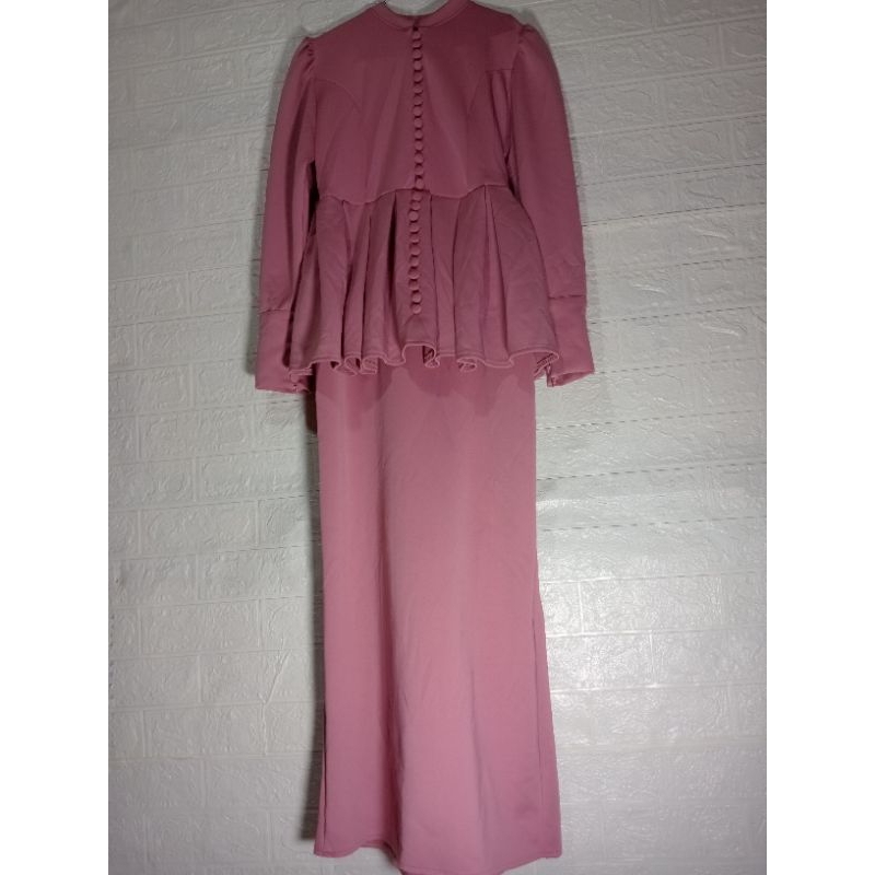 dress panjang scuba tebal