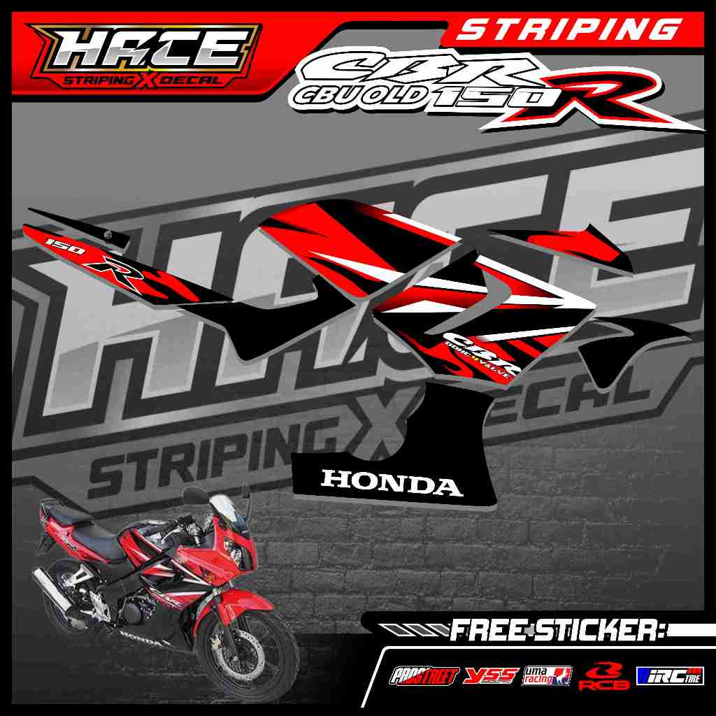760 STRIPING STICKER CBR CBU OLD 2008 - STRIPING STICKER CBR CBU OLD 2008 RACING