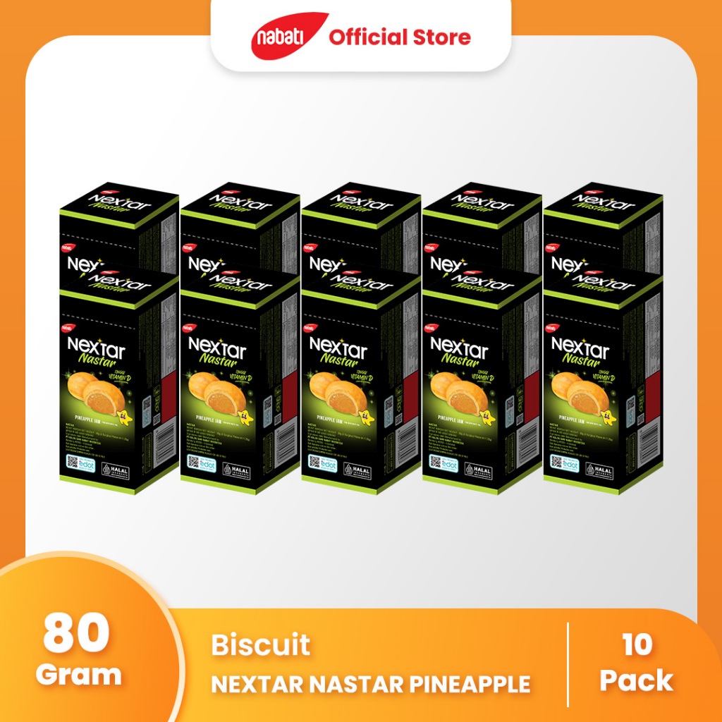 

[Bundle Pack Isi 10] Nextar Nastar Pineapple 80g