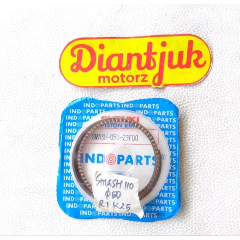 Cincin Ring Per Pir Piston Seher Oversize Os 50 Suzuki Smash Shogun 110 125 Original Indoparts