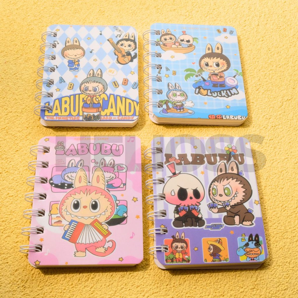

BUKU BINDER LABUBU UKURAN A7 NOTE BOOK RING NOTEBOOK LABUBU A7 BUKU SPIRAL MINI BERGARIS LABUBU LUCU TERMURAH HARGA GROSIR HELIOSS.CO