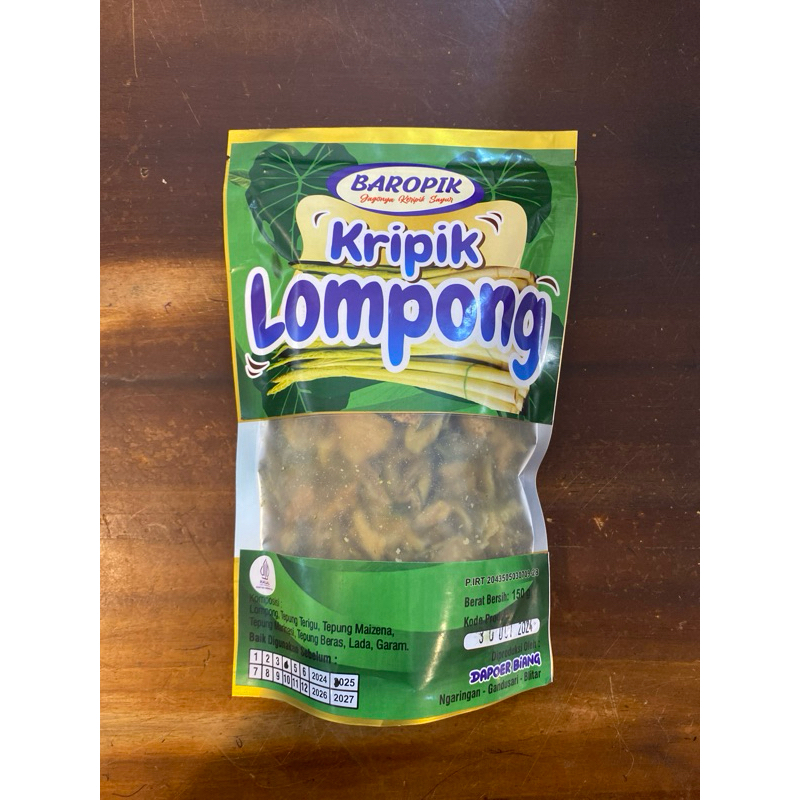 

Kripik/Keripik Lompong “Baropik”