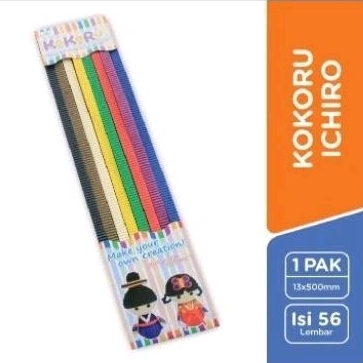 

Kertas Kokoru, Kertas Bergelombang Ichiro 1,3 x 50 cm - KKR ICHIRO STR