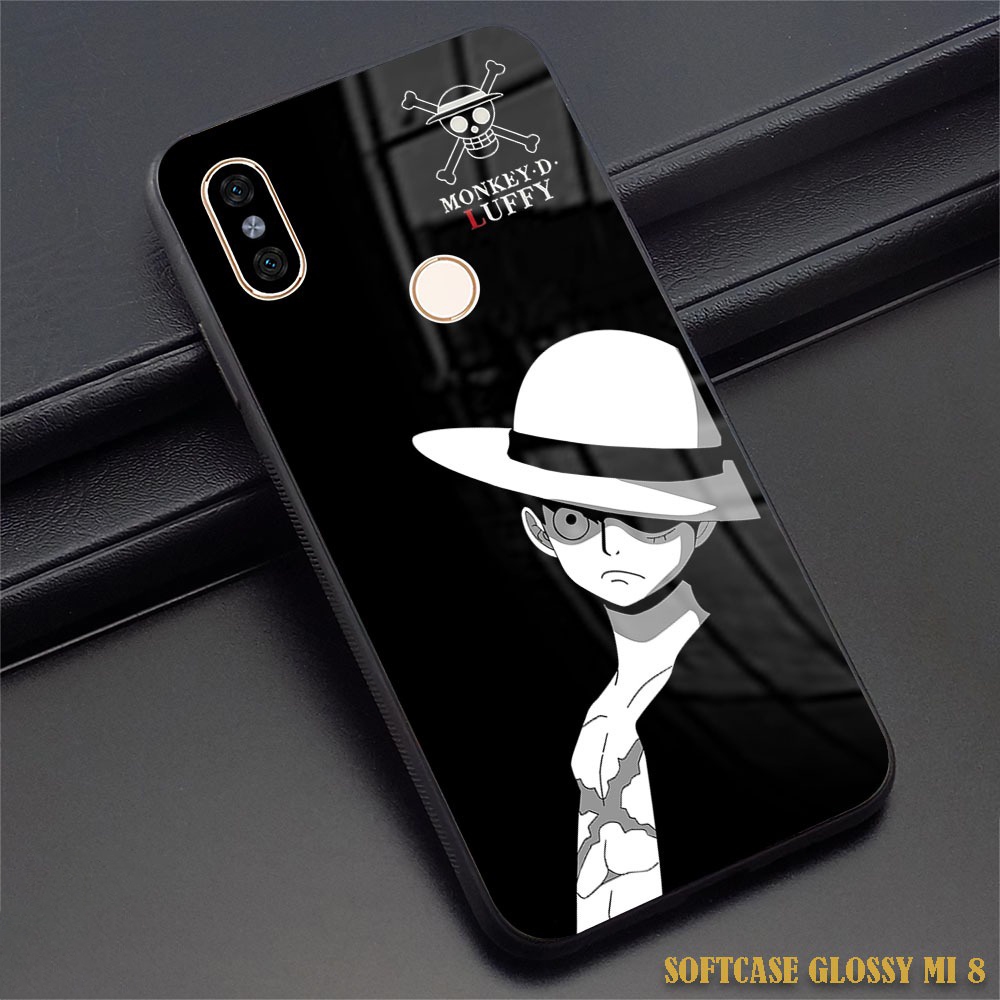 CUSTOM CASE Glossy ALL TYPE Xiaomi Mi 8 LITE XIAOMI MI 11 LITE |AA15| Anime One Piece Luffy PREMIUM