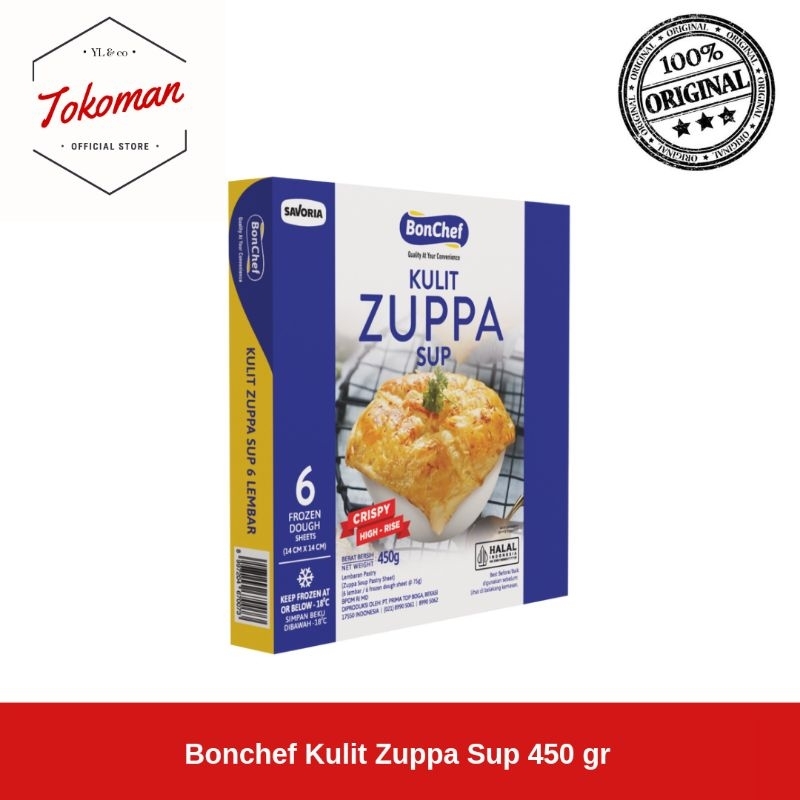 

Bonchef Kulit Zuppa Sup 450gr / 450 gr 14 cm - 6 Lembar Zuppa Soup