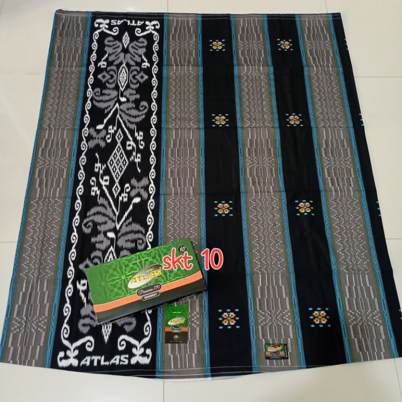 SARUNG ATLAS PREMIUM SONGKET 770 SILVER MOTIF BHS & ATLAS INFINITY