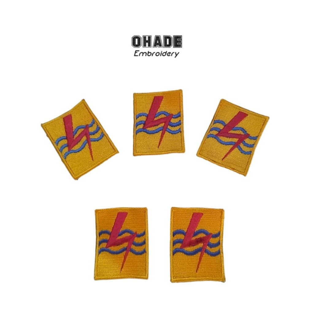 Bordir Logo PLN Bet Baju Kerja PLN