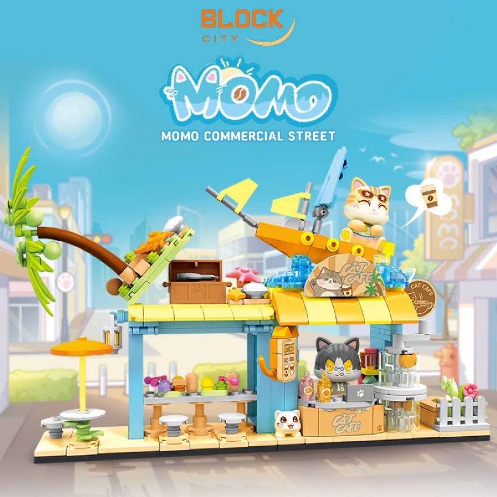 Block City- Sembo MoMo Street View Series Puzzle Block Bricks Balok susun