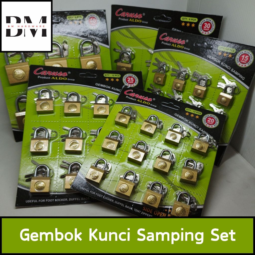 Gembok Kunci Samping Set CARUSO