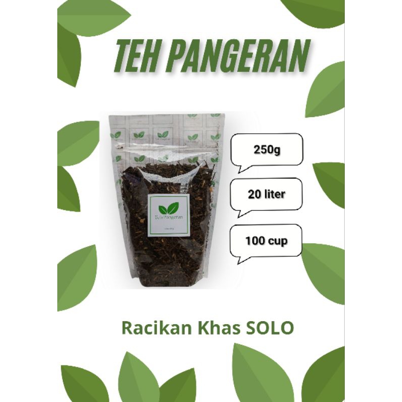 

Teh Pangeran Racikan Asli SOLO Wangi Sepet Legi Kentel 250 gram