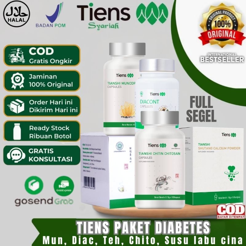 Tiens Shutang Diacont Chitosan – Solusi Gula Darah, Kesemutan, Luka Diabetes Aman Halal