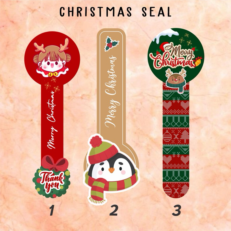 

STICKER SEGEL SEAL BELT NATAL CHRISTMAS PACKAGING 011