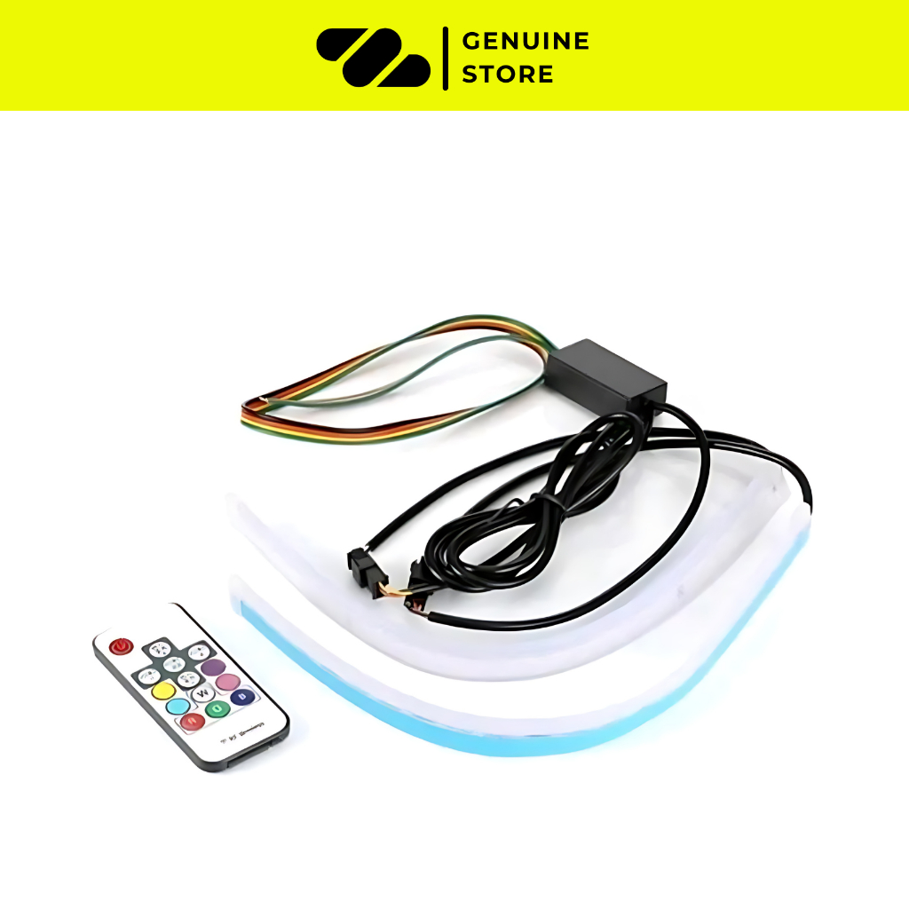 Lampu Mobil Motor LED Alis Running RGB Remote