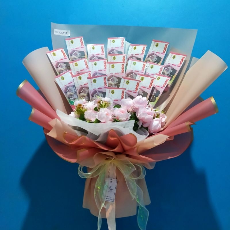 

buket uang palsu/asli/tanpa isi money bouquet by RNBloomme
