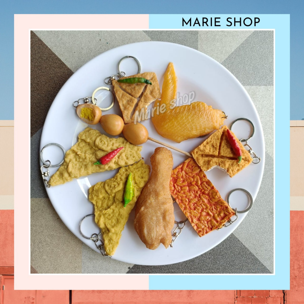 GANTUNGAN KUNCI TEMPE MENDOAN - SOUVENIR GK TEMPE MENDOAN - GANCI TEMPE MENDOAN