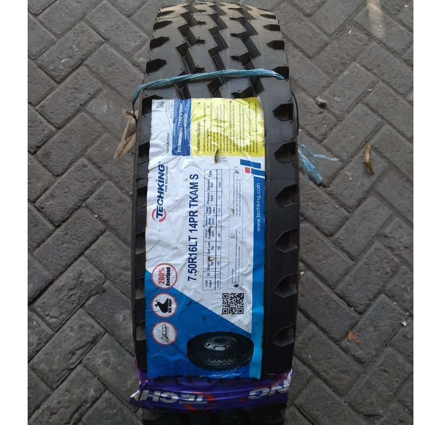 TECHKING TKAM S Size 750 R16 Kawat Full set 7.50 R16 Ban Truk Bus Engkel