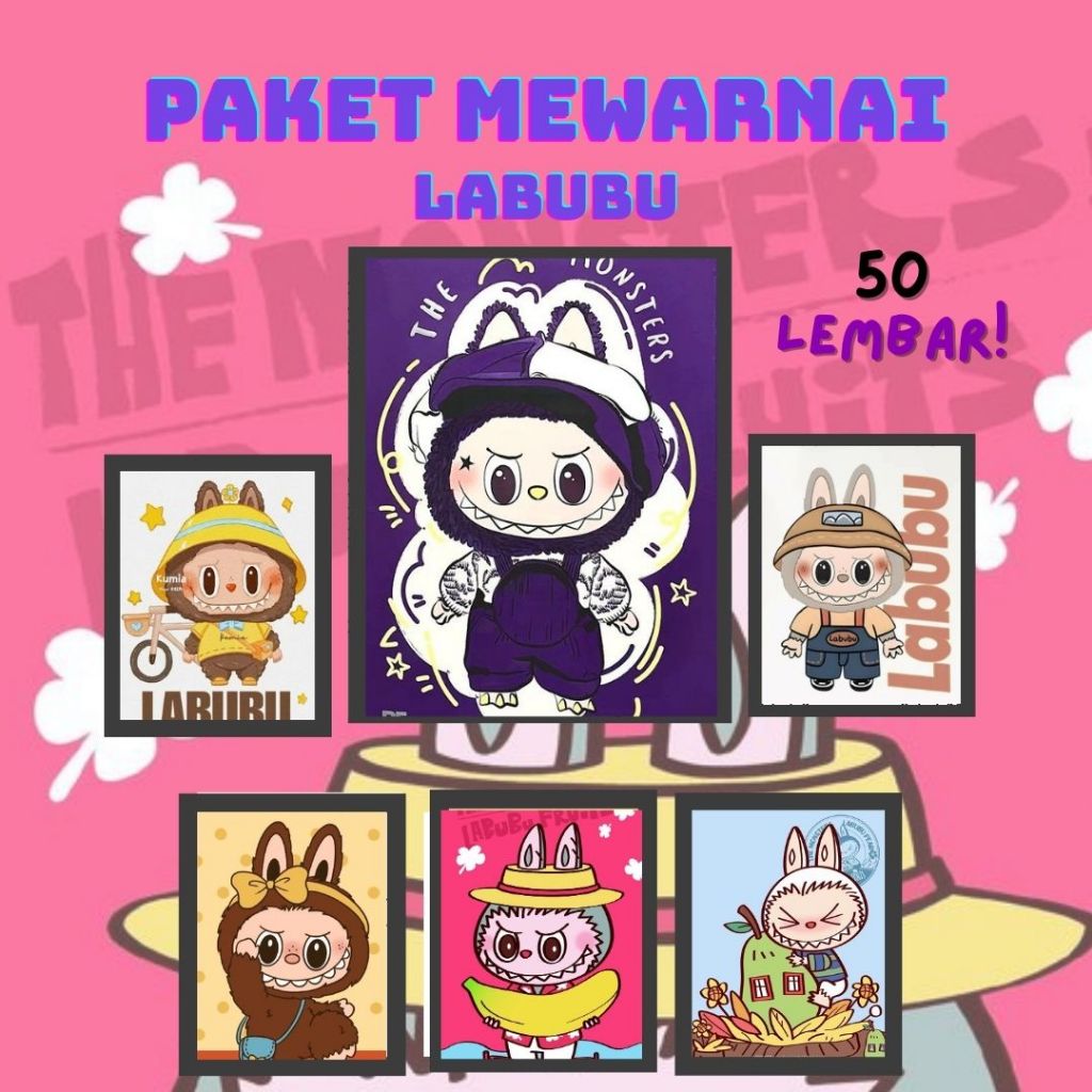 

LABUBU MACARON - PAKET MEWARNAI LABUBU - LABUBU HAVE A SIT - LABUBU CRY BABY