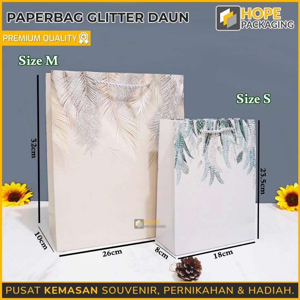 

Paper Bag Glitter Premium / Tas Kado / Paper Bag Bingkisan Hampers / Tas Glitter / Paper Hadiah / Hampers Natal / Tas Gift / PaperBag Daun
