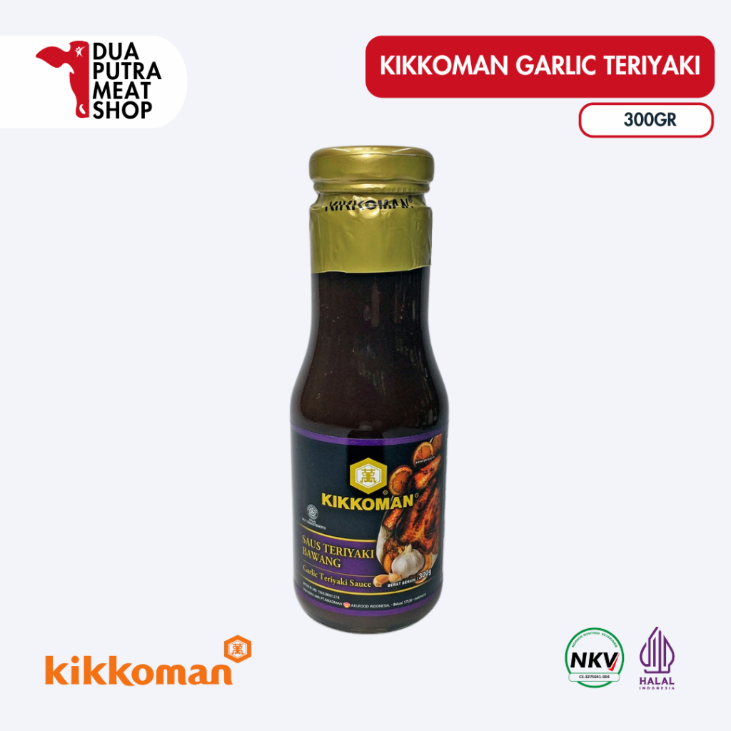 

Kikkoman Garlic Teriyaki Sauce 300gr / sauce Bawang Putih Teriyaki