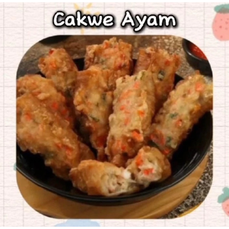 

Cakwe Ayam lengkap dg Saos isi 6pcs