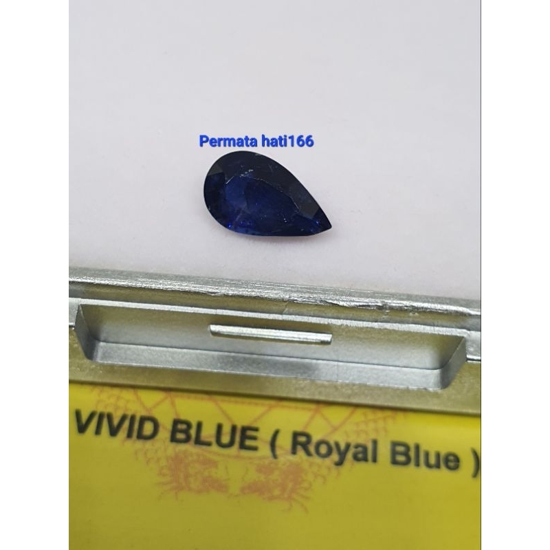 NATURAL VIVID BLUE (ROYAL BLUE) SAPPHIRE CEYLON H(a) ONLY