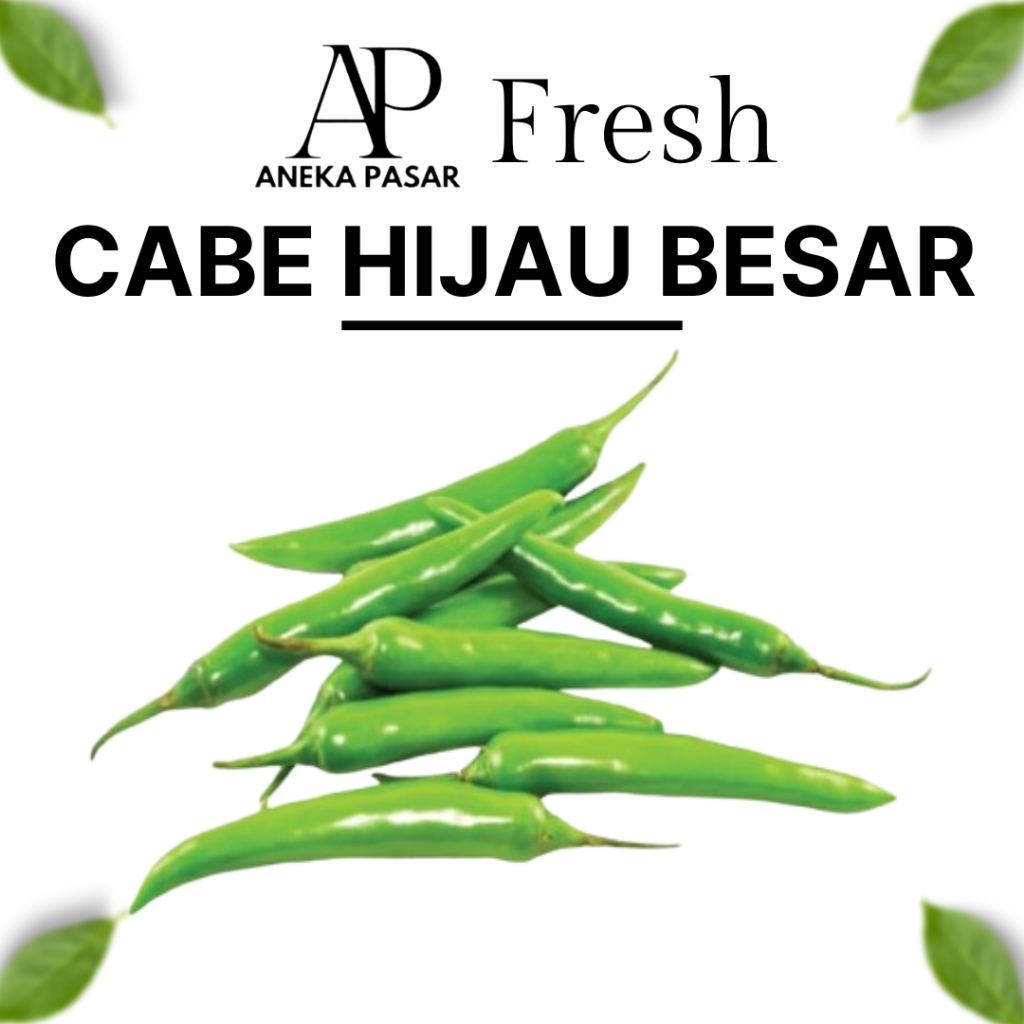

CABAI CABE LOMBOK HIJAU BESAR - Berat 100 Gram Segar