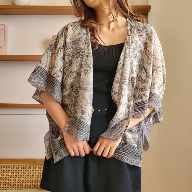 Terbatas COD Blazer Cardan Outer Scarf Motif  Balzer Cardi Outerscarf Wanita