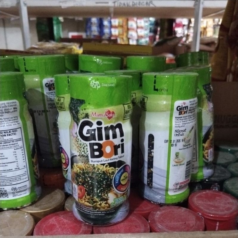 

Gimbori rumput laut kering tabur botol 30g