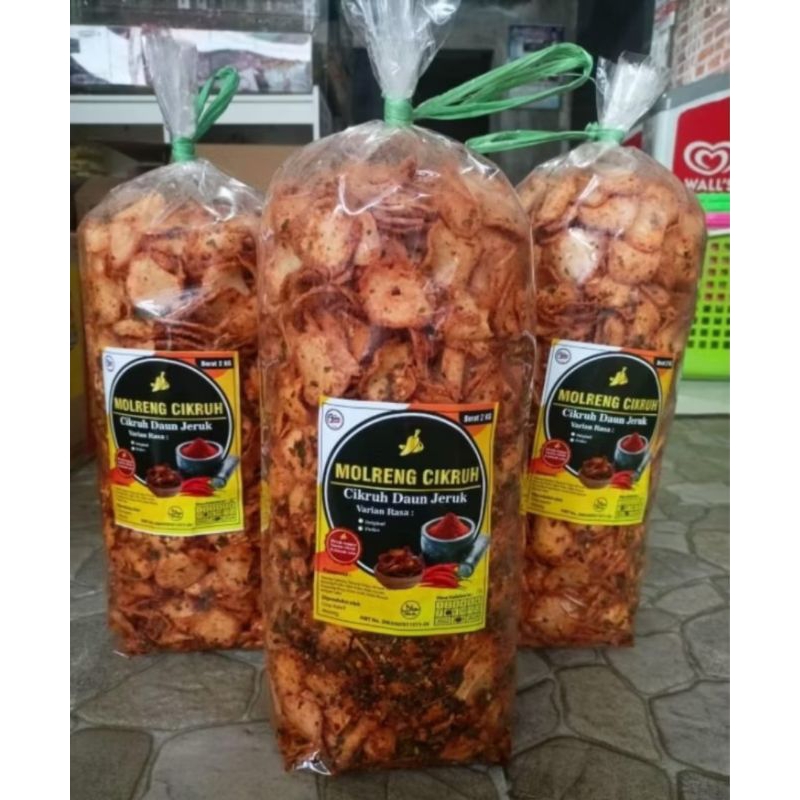

MOLRENG Cikruh Pedas daun jeruk/Gurih daun jeruk 250gr/500gr/1kg