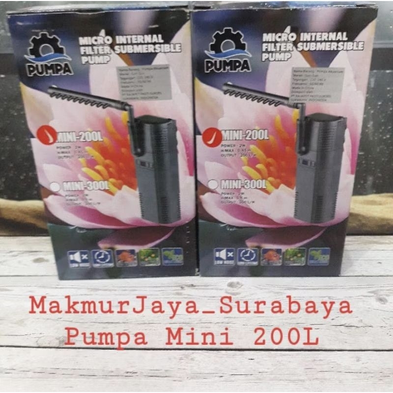 Pumpa Sunsun Internal Filter celup MINI 200L filter Aquarium akuarium