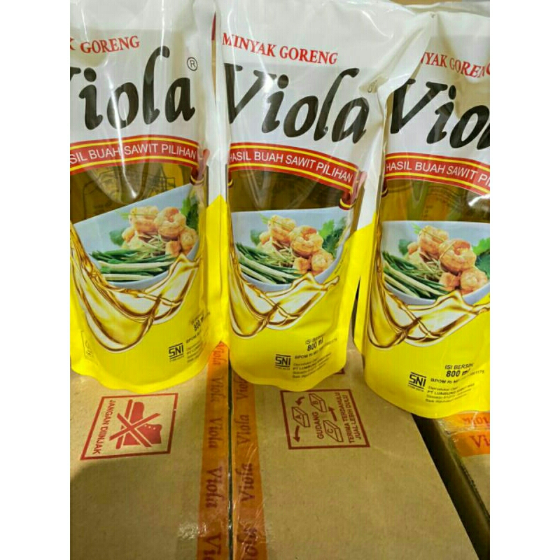 

minyak goreng viola 800 ml pouch 1 dus