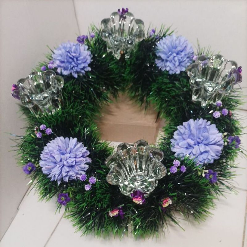 Lingkaran adven 30 cm kaca