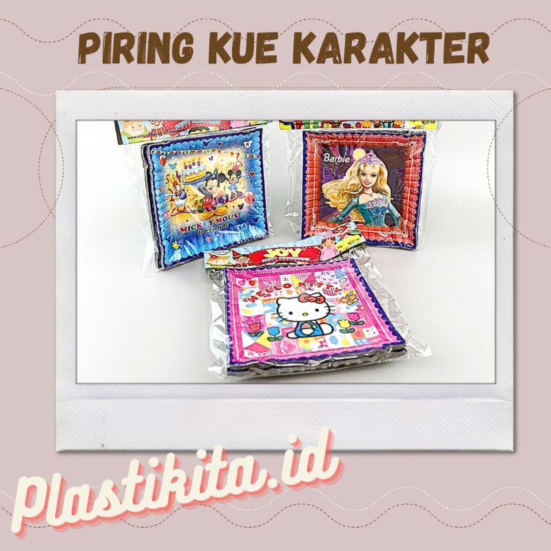 PIRING KUE KARAKTER / PIRING KERTAS / PIRING KUE ULANG TAHUN