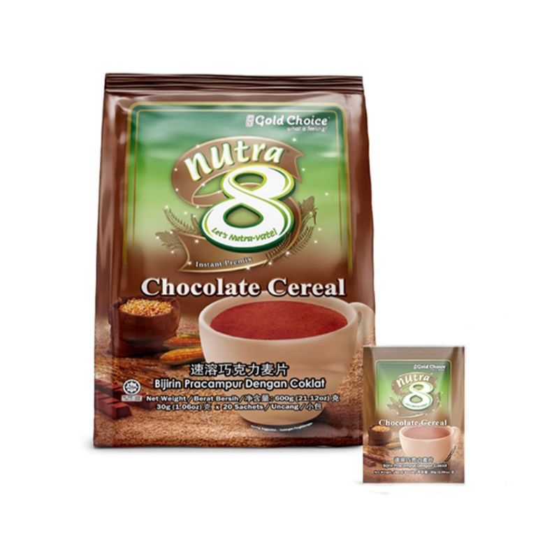 

Gold Choice Nutra 8 Nutritious Cereal (Chocolate) 15x28gr