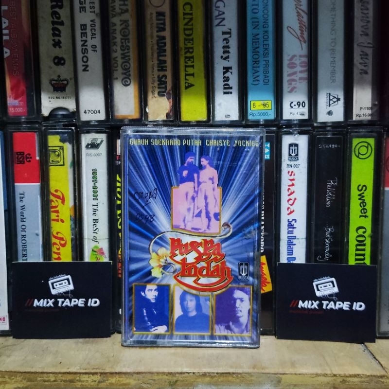 Kaset Pita - Puspa Indah - Guruh Soekarno Putra - Chrisye - Yockies - Radio Tape - Kaset - Radio - P