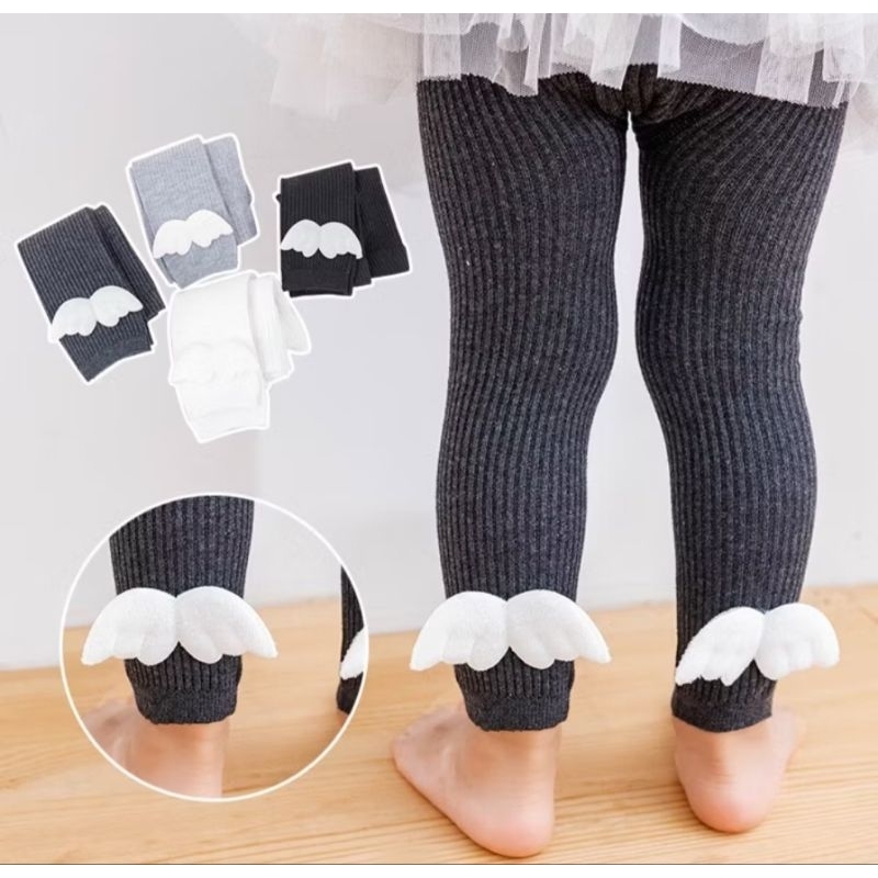 Lejing Leging Sayap Anak Bayi Perempuan Import 1 2 3 Tahun Tebal Nyaman Katun Lembut