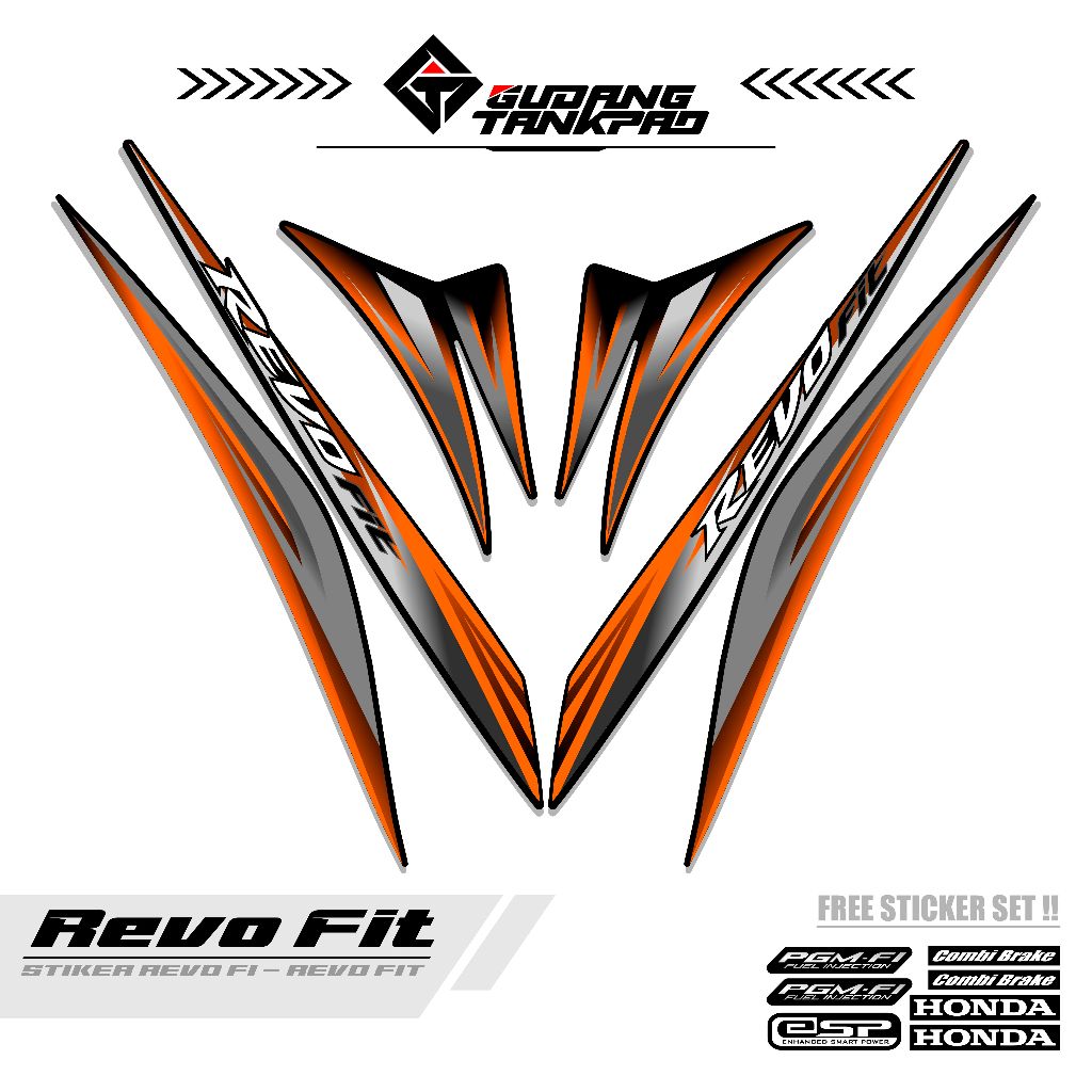 STRIPING VARIASI REVO FIT FI / MTF 21 / STIKER REVO FIT FI / STRIPING REVO FIT / STIKER POLET REVO F
