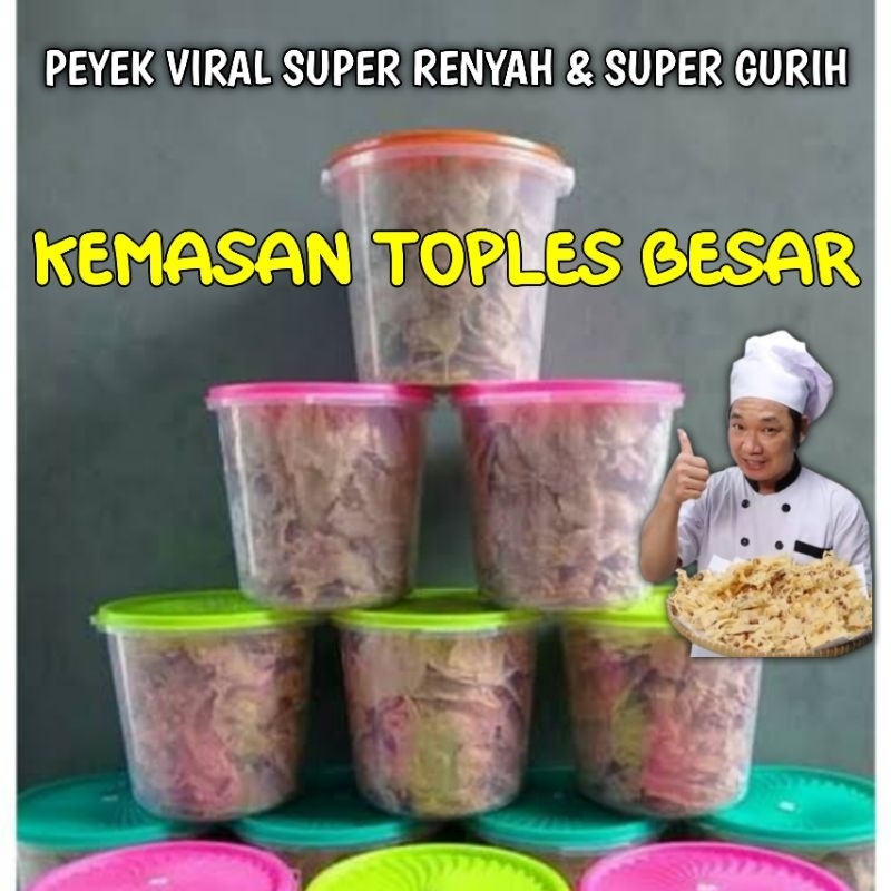 

Peyek Chef Viral Super Renyah dan Super Gurih - Peyek Kacang - Peyek Teri Medan - Peyek Udang Rebon - Peyek Kacang Hijau - Peyek Kemasan Toples 5 Liter Cemilan