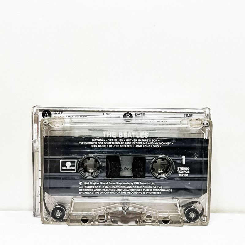 Kaset Pita Album The Beatles White Album Vol.2 Tanpa Cover