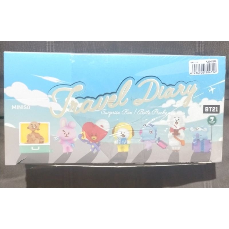 Miniso x BT21 Blind box travel diary