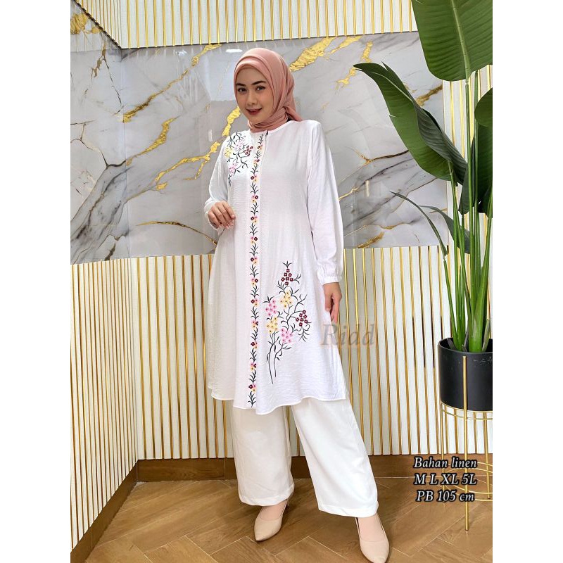 RIDD Tunik Bordir - Tunik wanita - Tunik wanita Bordir - Tunik Bordir premium - Tunik wanita