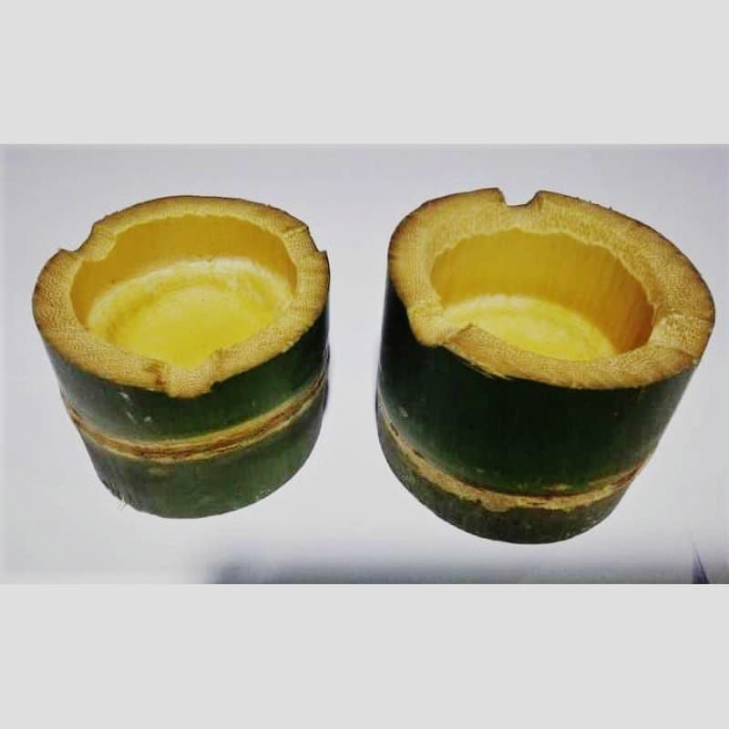 Asbak bambu tradisional kerajinan tangan asbak unik
