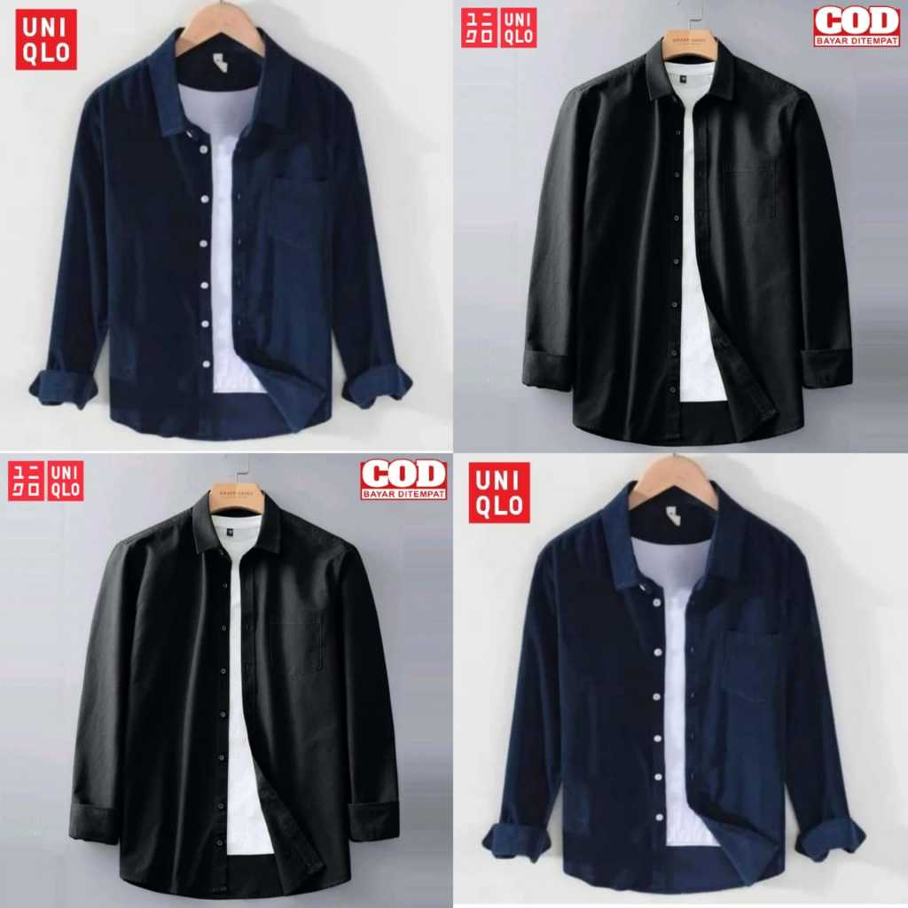 baju uniqlo trendy polos kaos polos lengan panjang kekinia kaos unisex uniqlo kaos katun uniqlo