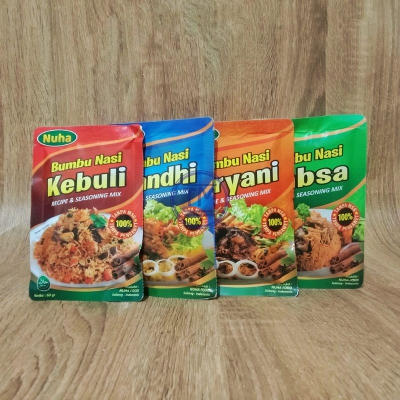 

NUHA BUMBU NASI KEBULI MANDHI BIRYANI KABSA