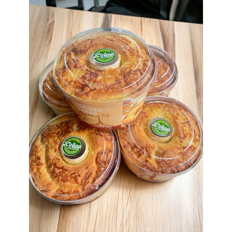 

chiffon cake papercup double cheese